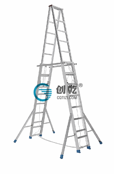 青島客戶采購10米焊接人字升降梯，指定創(chuàng)乾